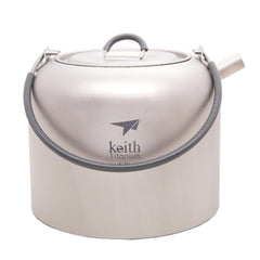 Keith Ti3907 Kettle Titanium Grade 1 ensures a neutral water base.