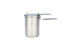 Keith Ti6302 dual-pot system shown for compact trail cooking and efficiency