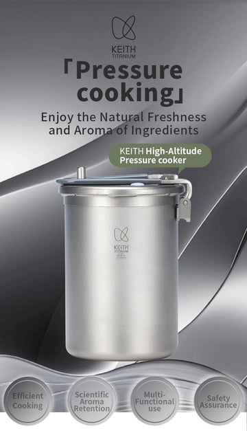 Keith Ti6302 inner pot 900ml ready for precise outdoor portions