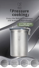 Keith Ti6302 inner pot 900ml ready for precise outdoor portions