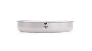 Keith Ti8702 plate lightweight at 5.3 oz for ultralight backpacking.