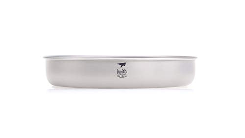 Keith Ti8702 plate lightweight at 5.3 oz for ultralight backpacking.