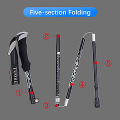 Kelendle telescopic sections enable quick length adjustment for versatile terrain.