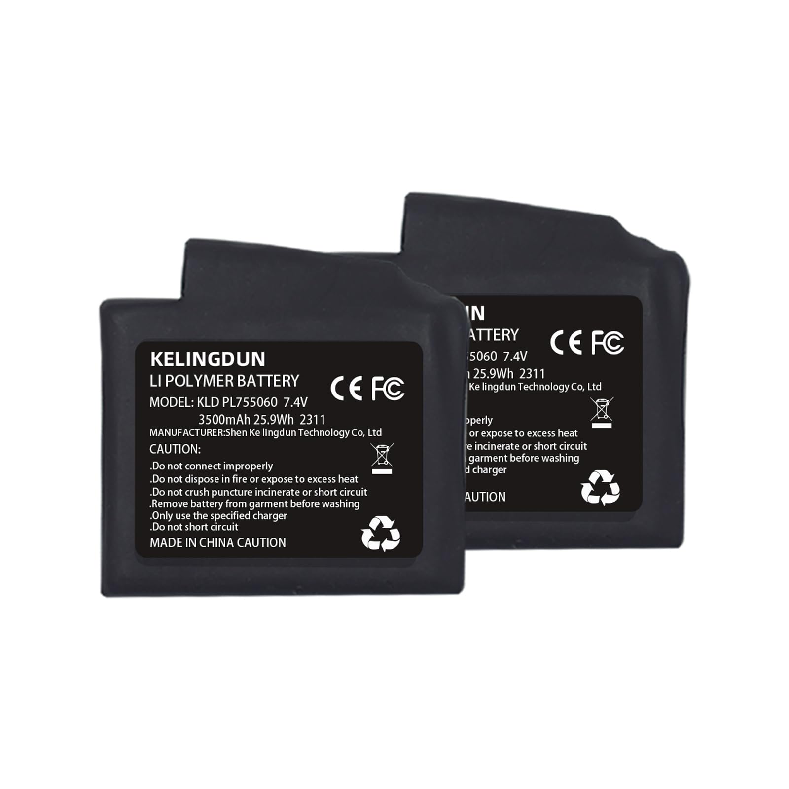 kelingdun heated gear in use with battery pack powering gloves and socks