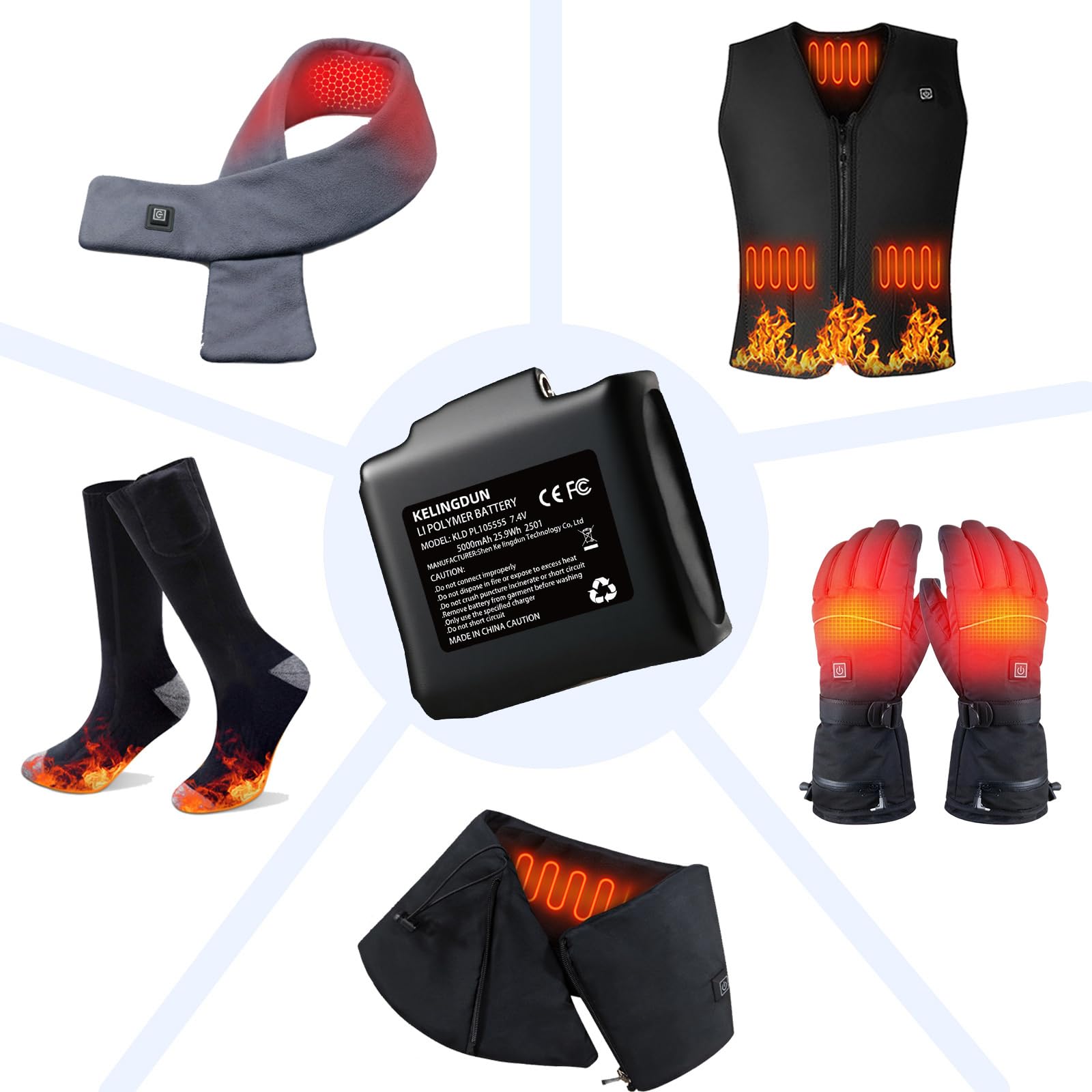 Kelingdun protection IC feature guarding against overcharge and short circuits.