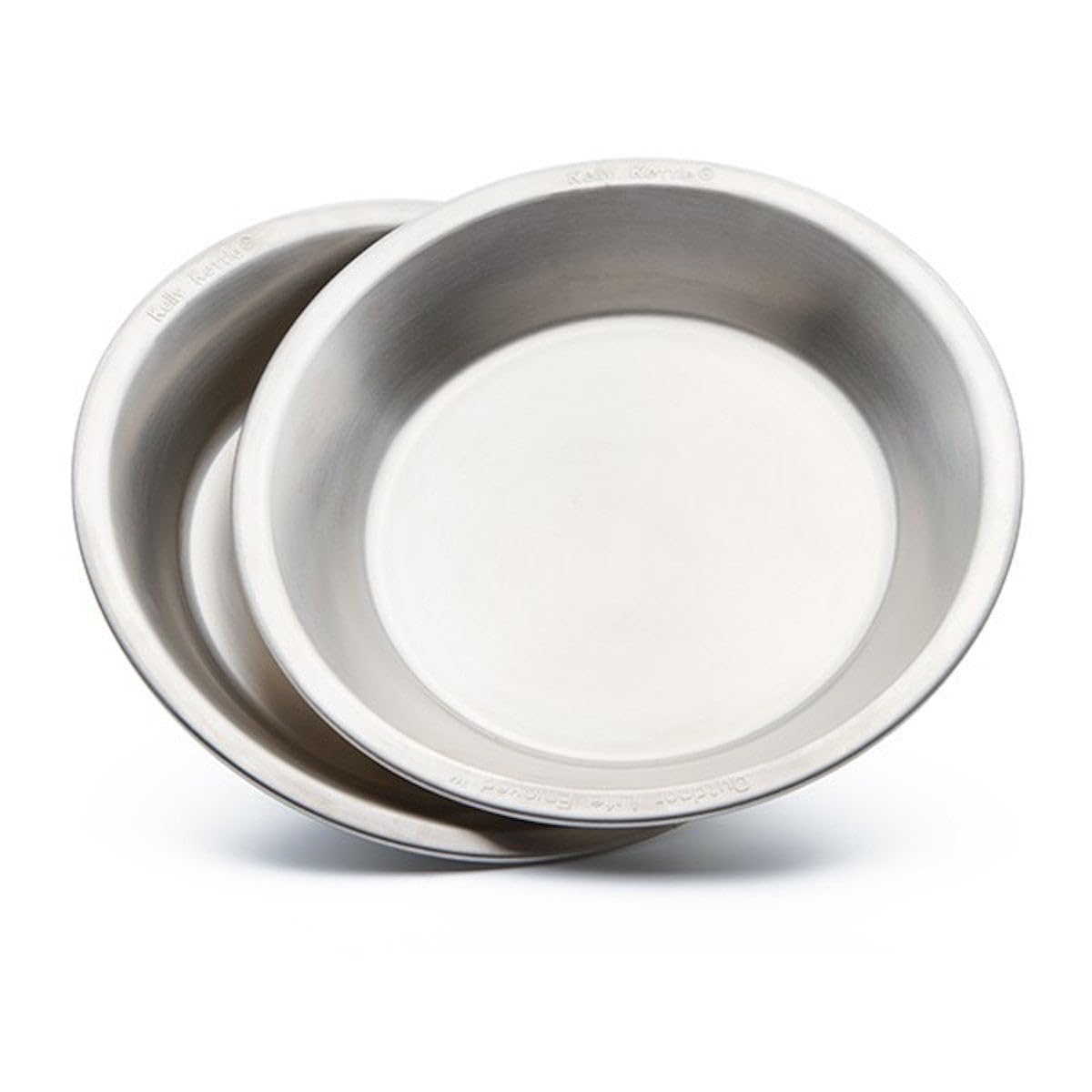 Kelly Kettle Camping Plates top view, 2-pack ready for outdoor meals and easy packing.