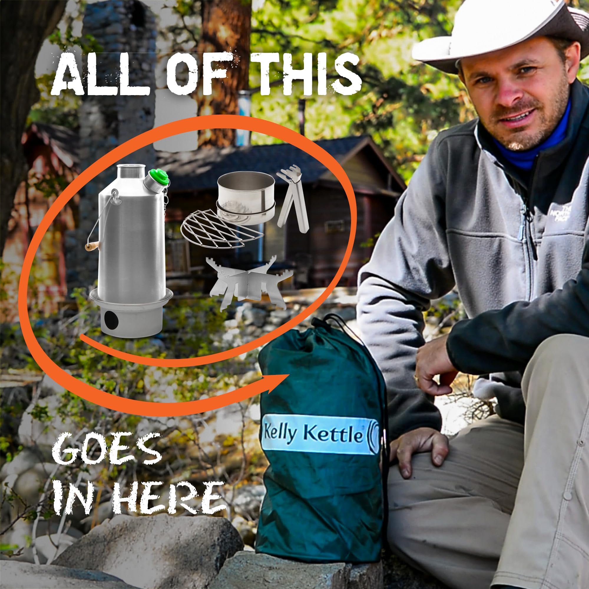 Kelly Kettle ideal for fishing and hunting trips and camps
