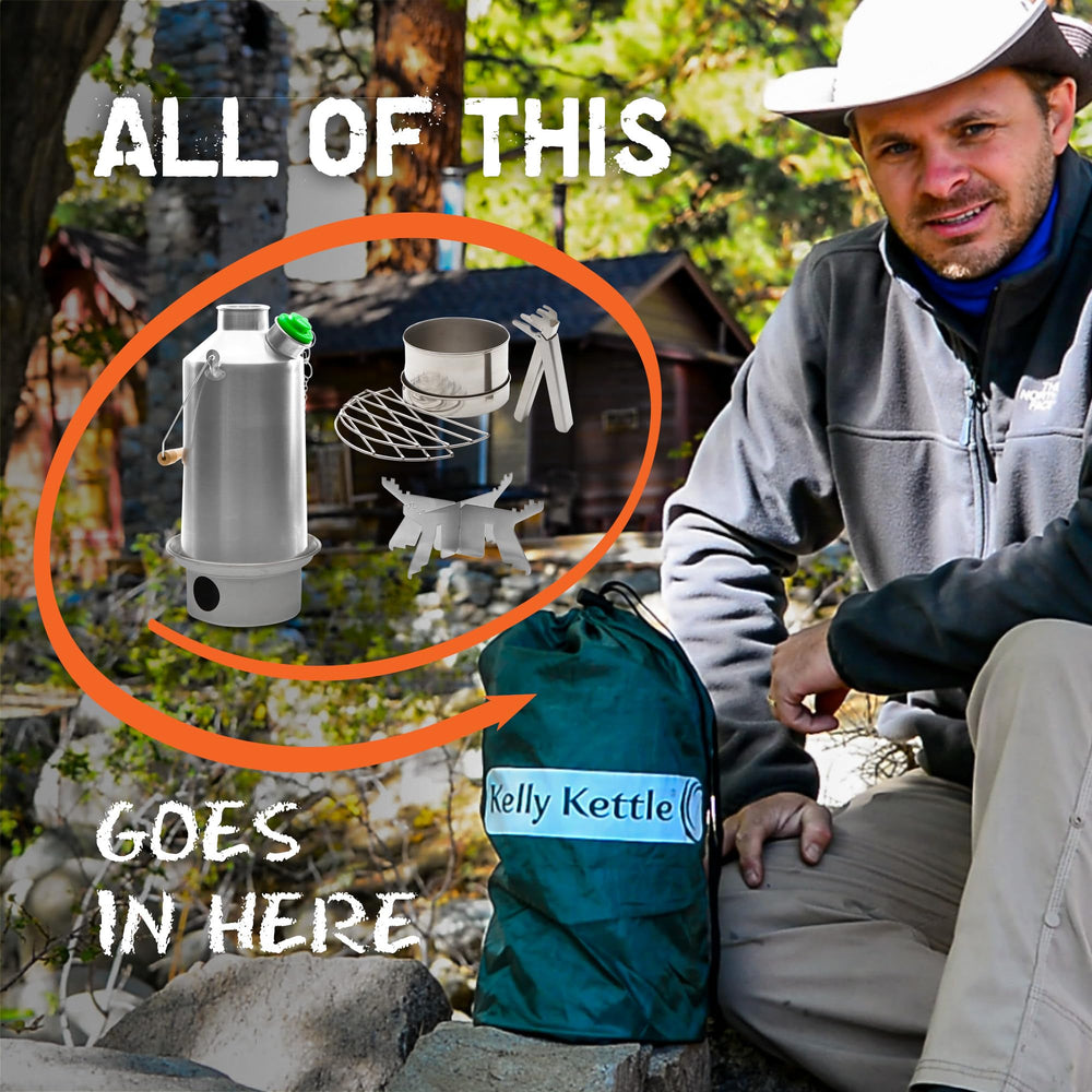 Kelly Kettle ideal for fishing and hunting trips and camps