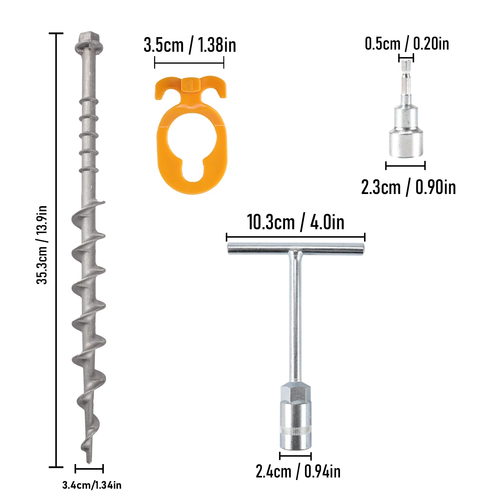 Keltrion aluminum ground anchors offer rust-free durability for outdoor anchors.