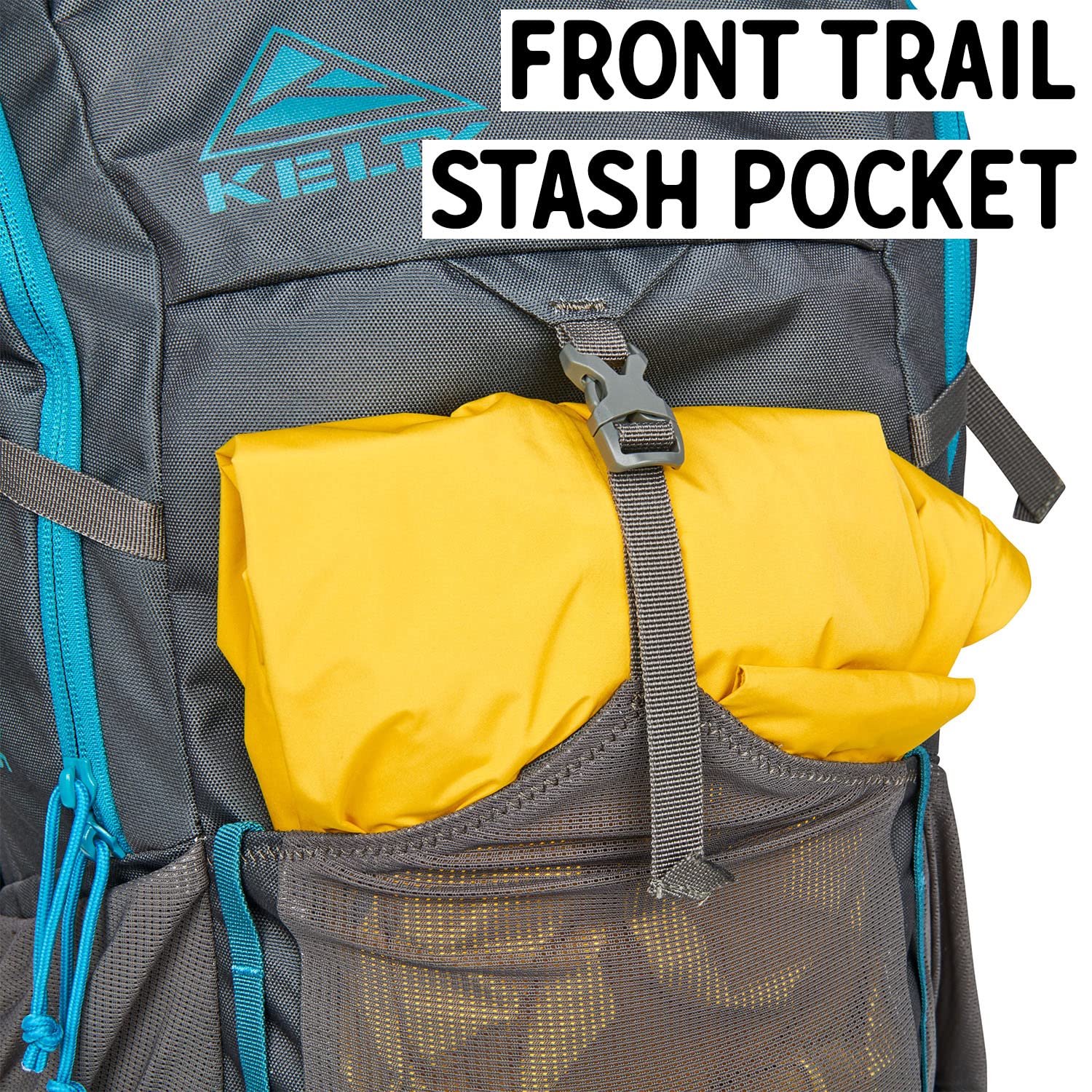 Kelty Asher 35L capacity highlights ultralight design for day trips.