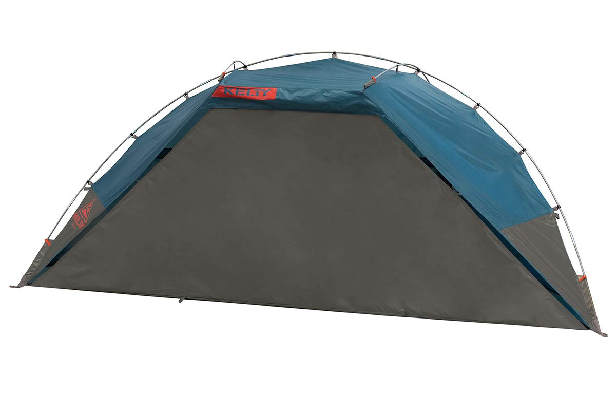 Kelty Cabana shade tent privacy wall and window covers for sun screened comfort.