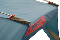 Kelty Cabana shade tent Quick Corner setup highlights effortless shelter assembly.