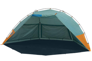Kelty Cabana side windows privacy; convenient for changes and sun screen re-up.