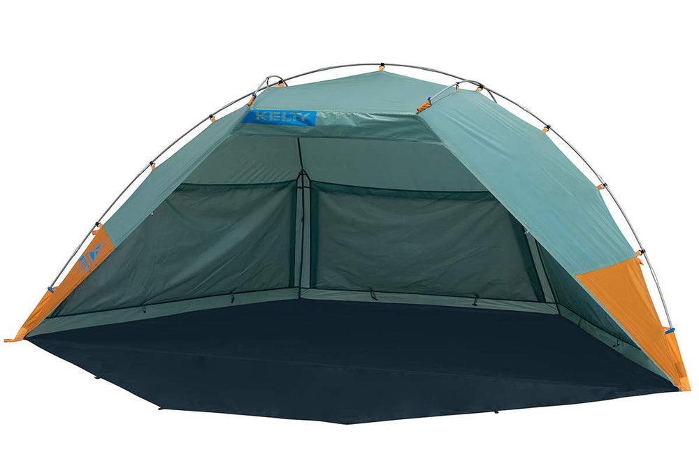Kelty Cabana side windows privacy; convenient for changes and sun screen re-up.