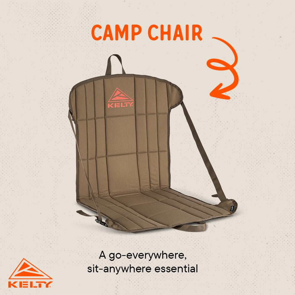 Kelty Camp Chair close-cell padding keeps you dry outdoors.