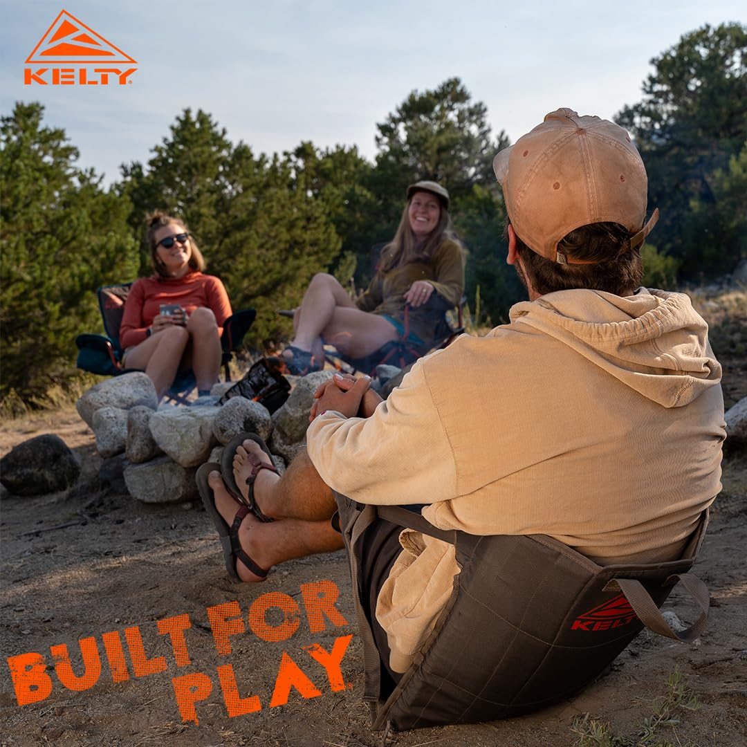 Kelty Camp Chair trail-break setup shows adjustable angle for comfort.