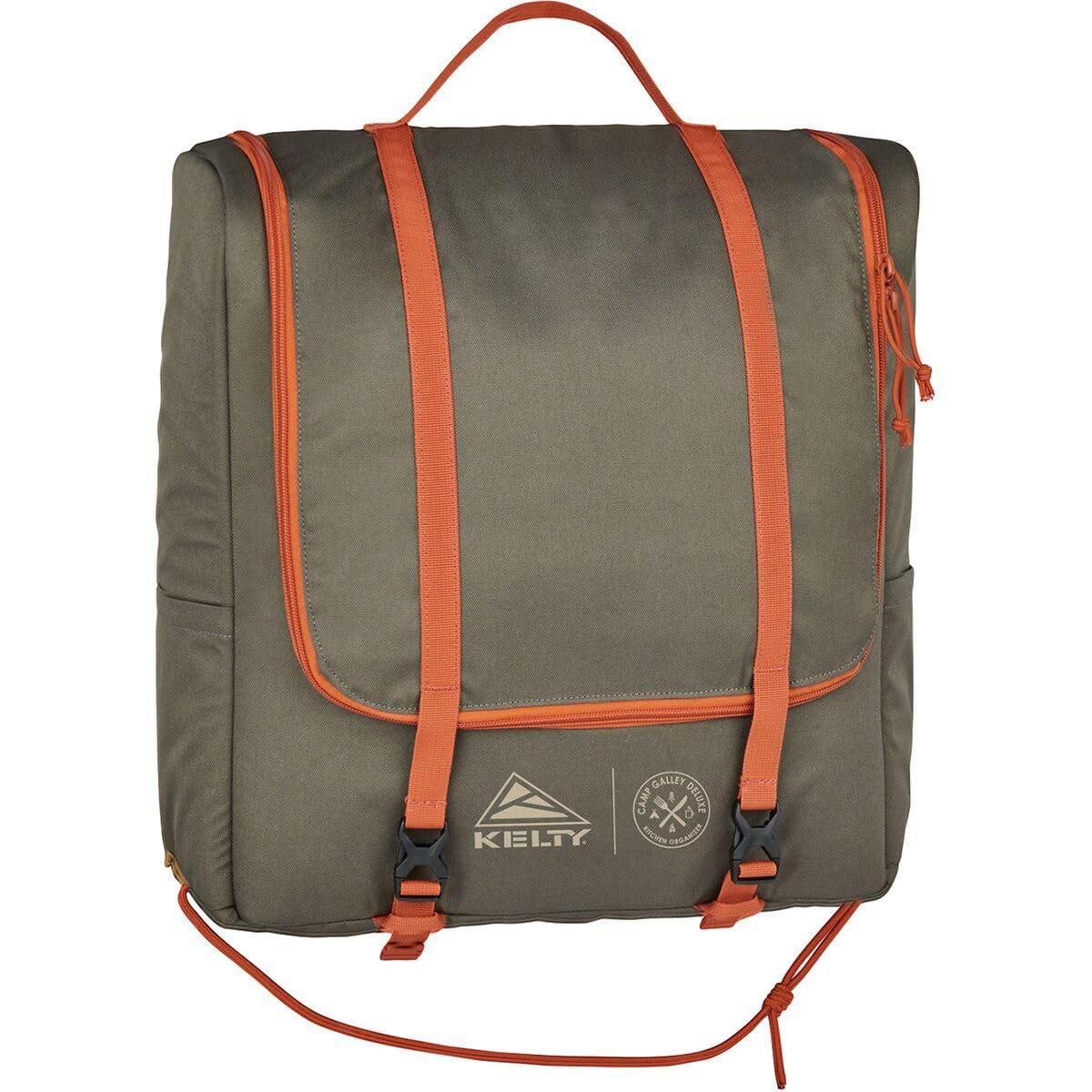Kelty Camp Galley Deluxe detailed view highlights organized kitchen storage for outdoor meals.