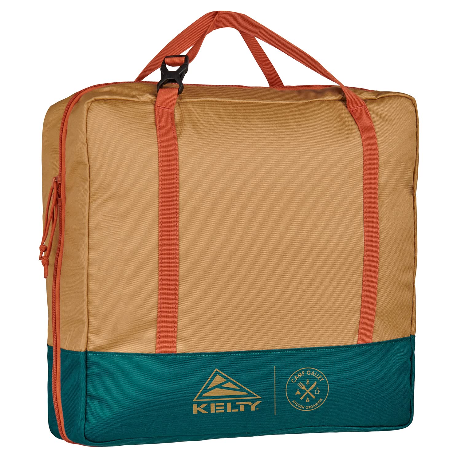 Kelty Camp Galley shows multiple pockets and compartments for organized outdoor cooking.