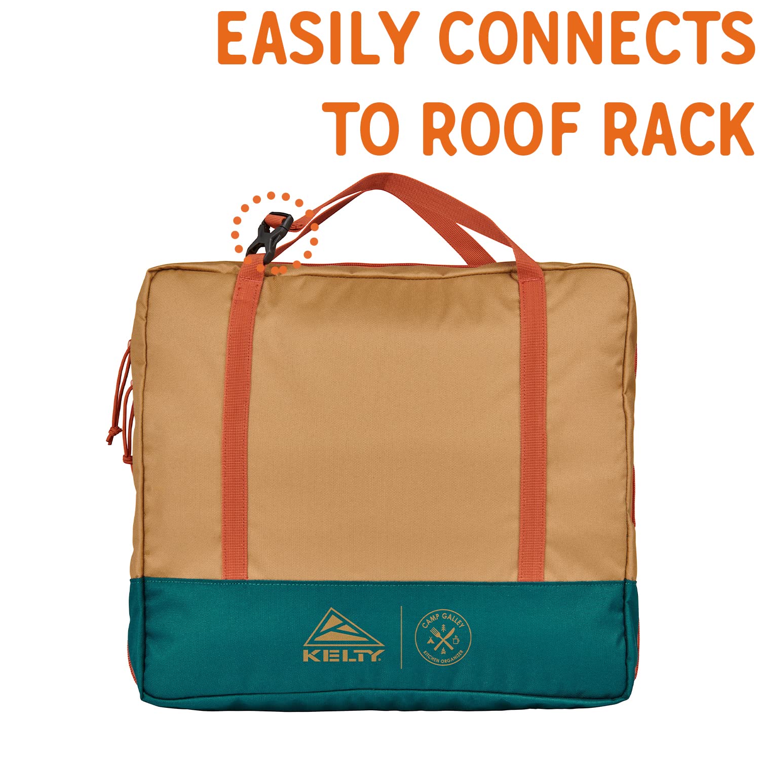 Kelty Camp Galley keeps spices, tongs, and spatula neatly within reach.