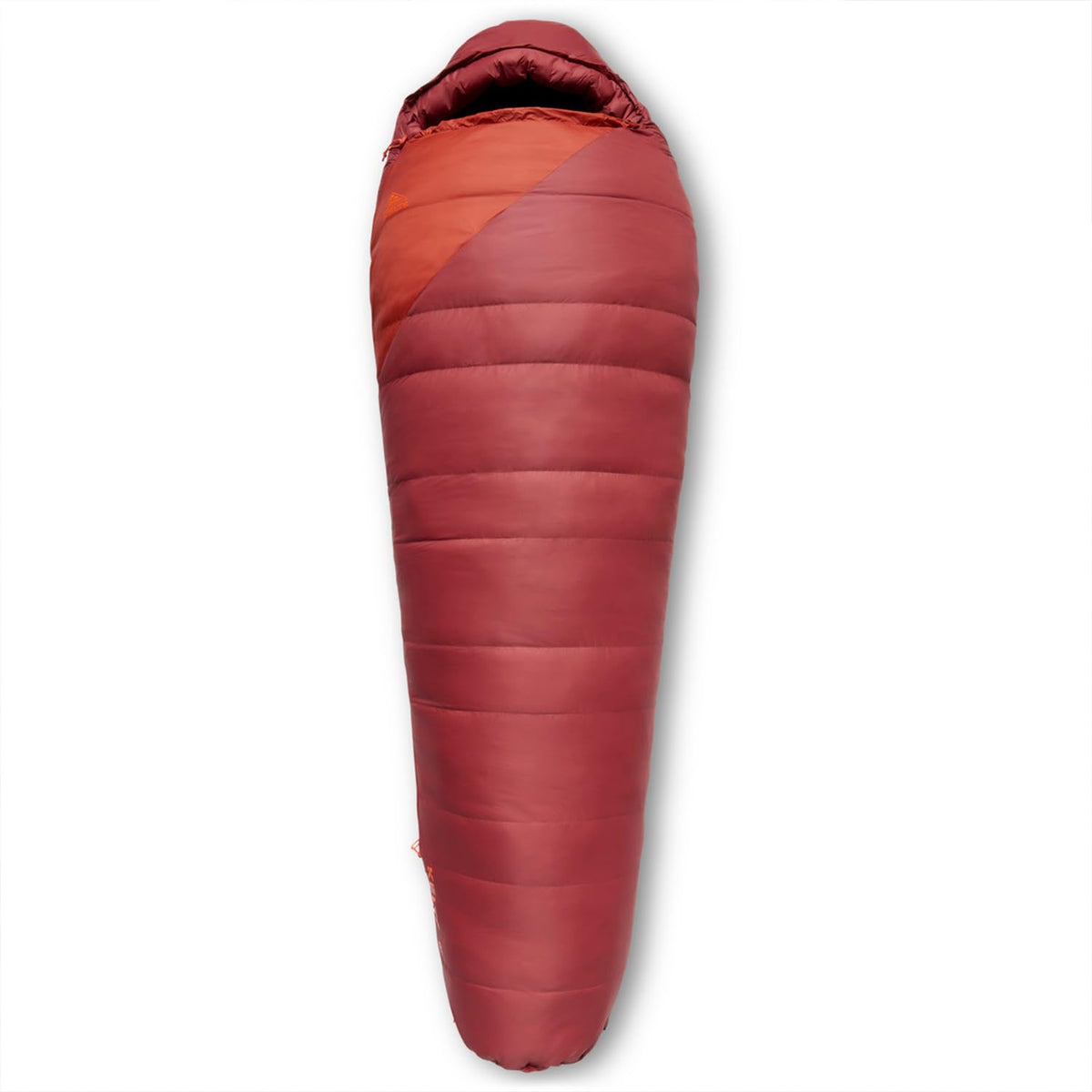 Kelty Cosmic 0 Down Mummy Bag closed view shows warmth and compactness for cold nights