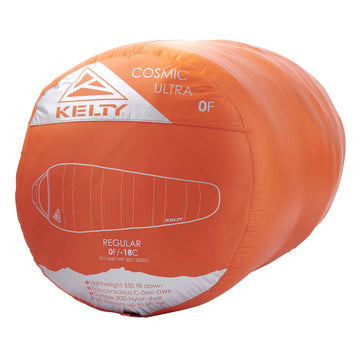Kelty Cosmic 0 Ultra DriDown insulation provides lightweight warmth and faster drying.