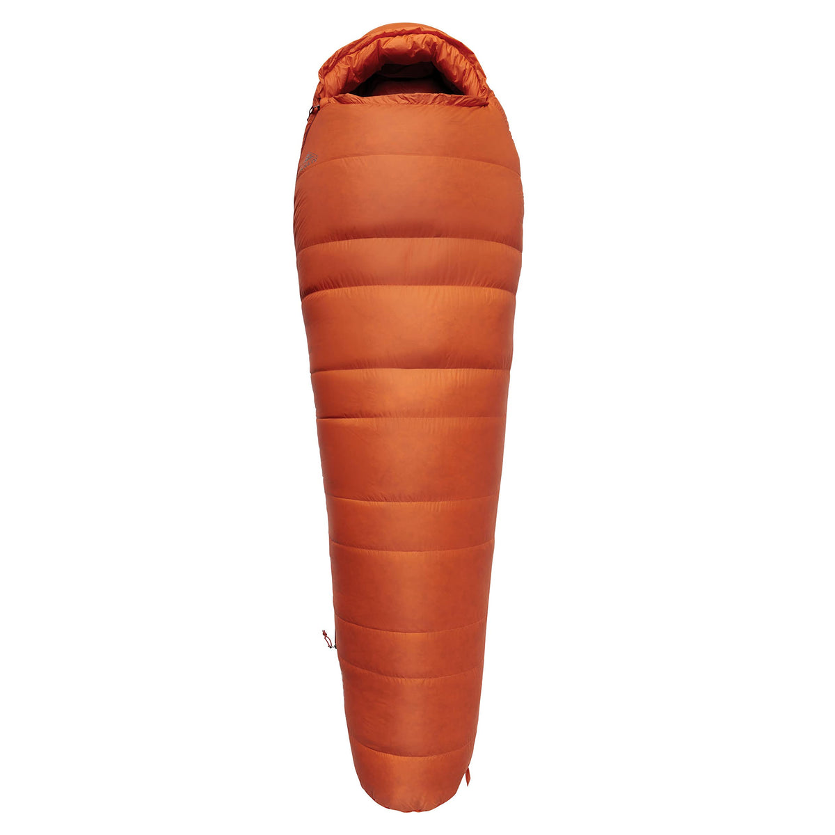 Kelty Cosmic 0 Ultra mummy bag shown full-length for four-season warmth
