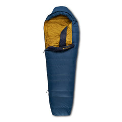 Kelty Cosmic 20 sleeping bag front view with trapezoid baffles for heat retention