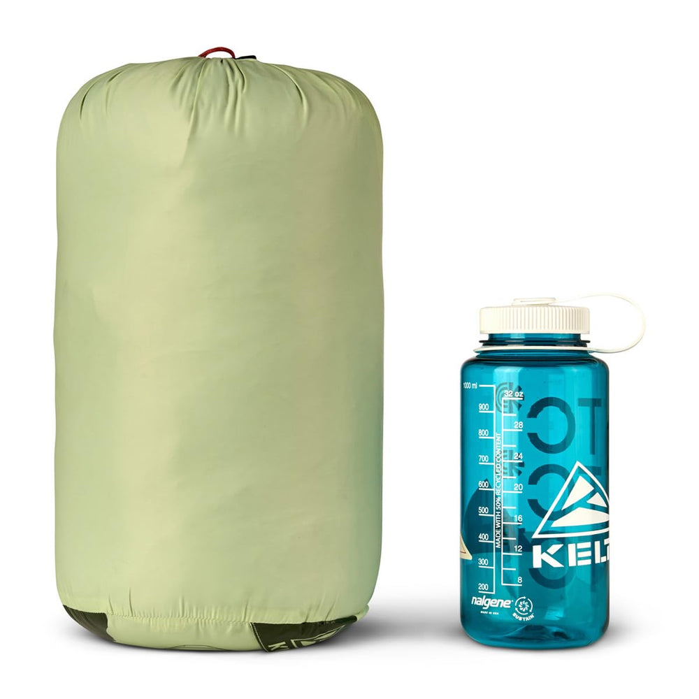 Kelty Cosmic 20 Down three-season warmth suitable for varying conditions.