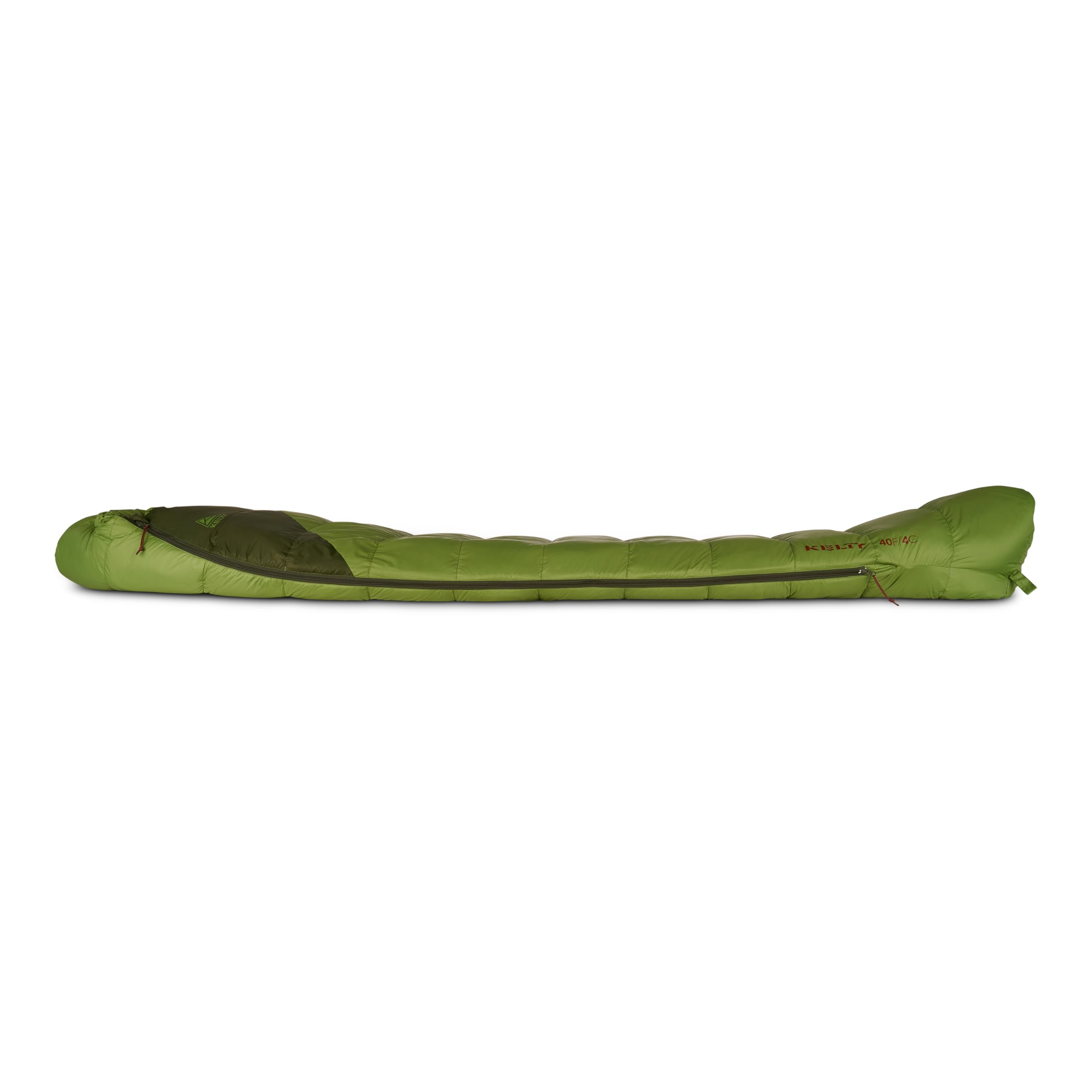 Kelty Cosmic 40 F draft tube helps seal in heat on cool nights