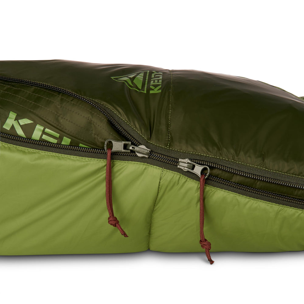 Kelty Cosmic 40 F recycled shell fabric for eco friendly camping