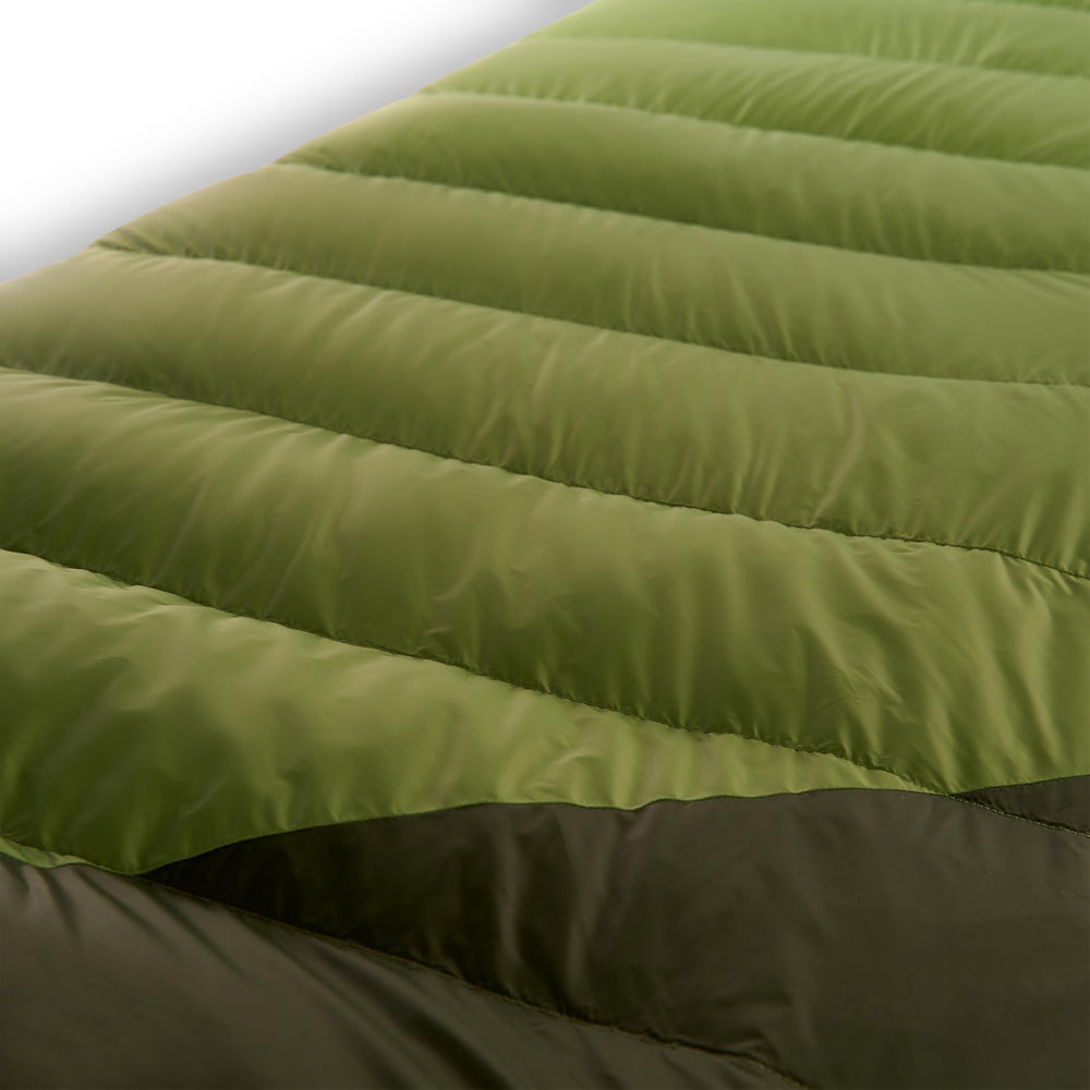 Kelty Cosmic 40 F in a summer camping scene for warmth and comfort