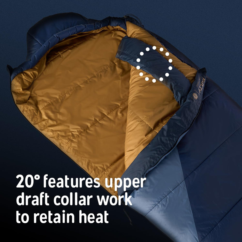 Kelty Cosmic tapestry blue smoke color accent enhances visibility and style.