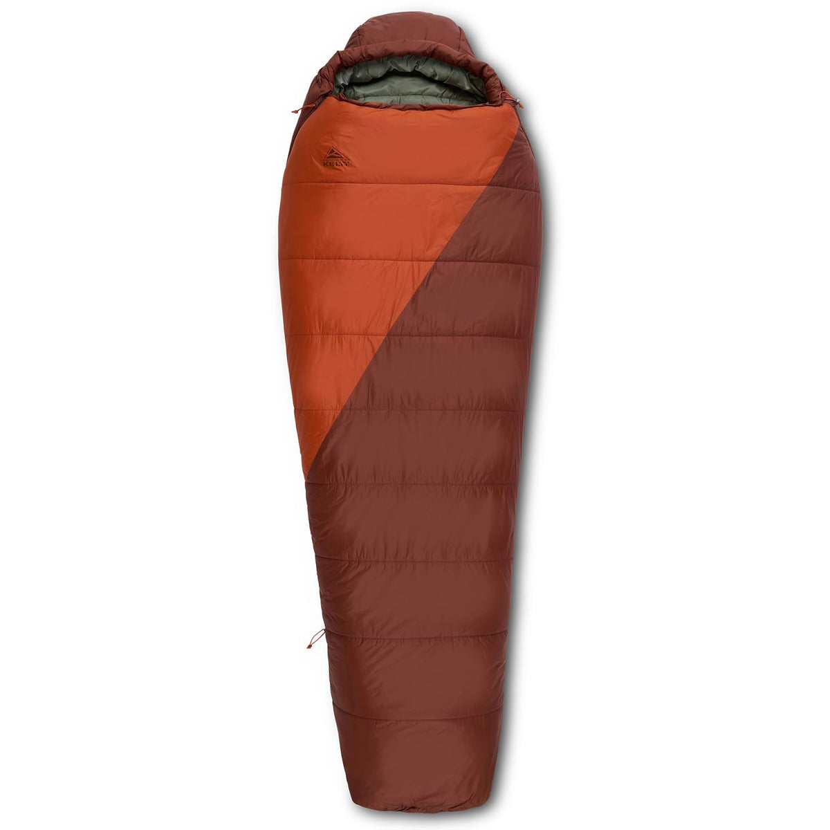 Kelty Cosmic Synthetic 0°F bag hood close-up showing contoured warmth.
