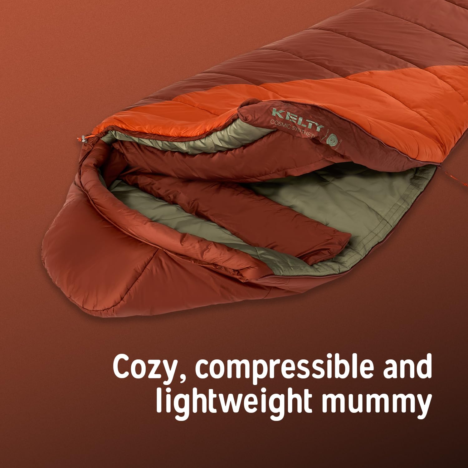 Kelty Cosmic Synthetic bag total weight around 4 lb 11 oz.