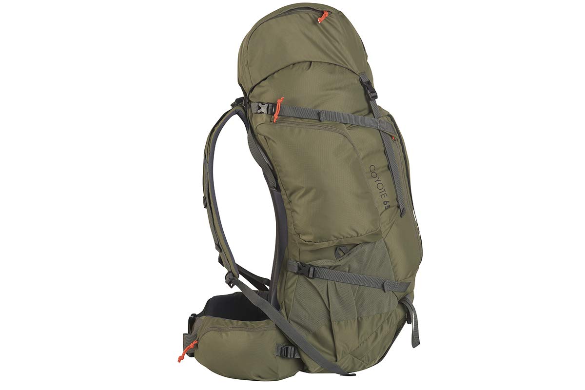 Kelty Coyote 65L central organizer pocket keeps gear tidy.