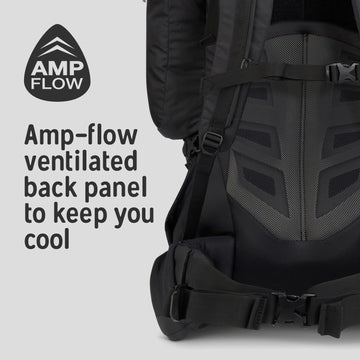 Kelty Coyote AMP-Flow back panel keeps you cooler during long hikes.