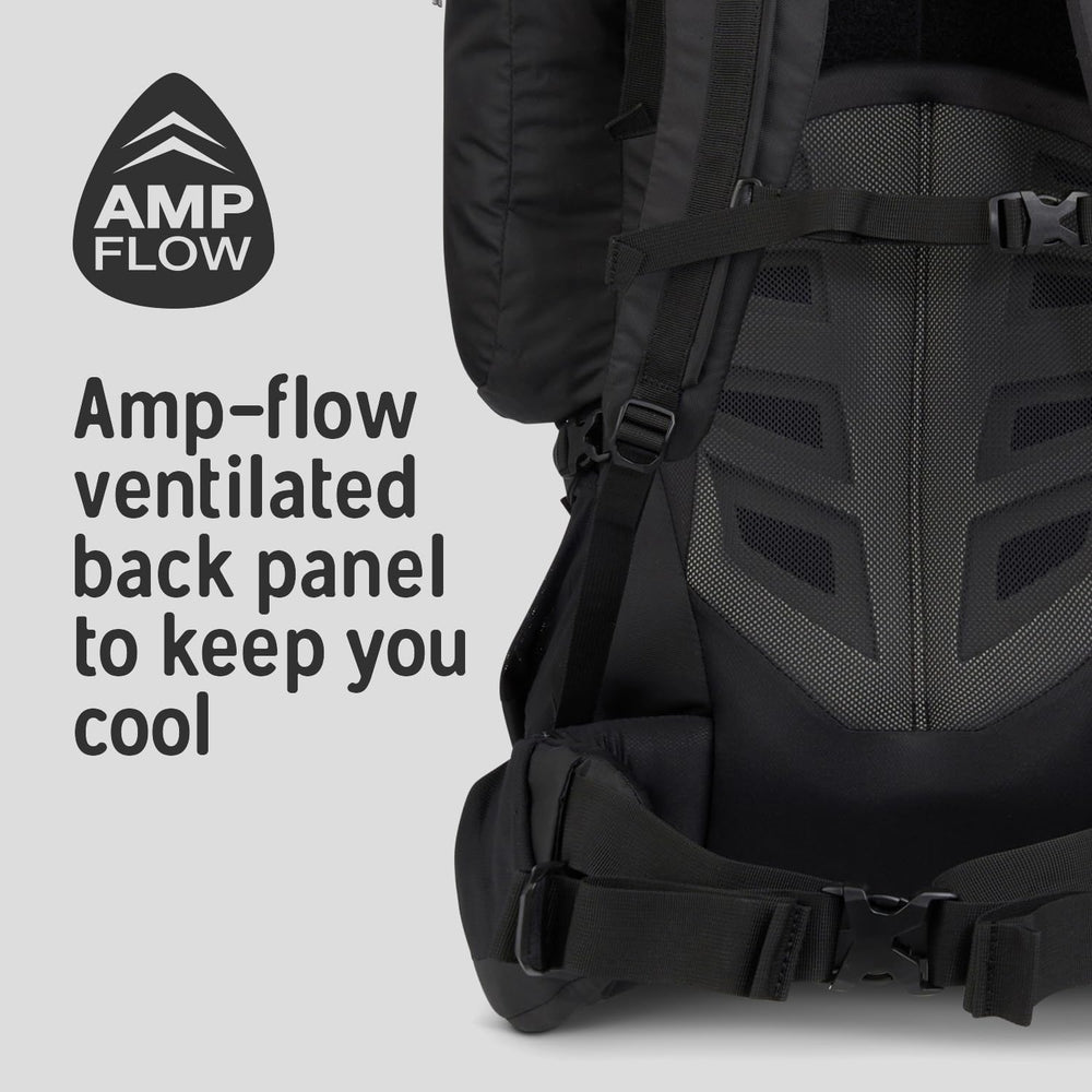 Kelty Coyote AMP-Flow back panel keeps you cooler during long hikes.