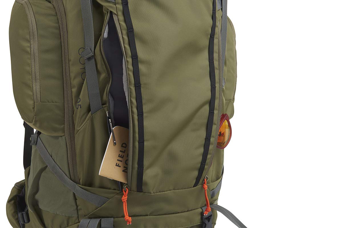 Kelty Coyote Fit Pro torso adjustment for quick, on-the-fly fitting tweaks
