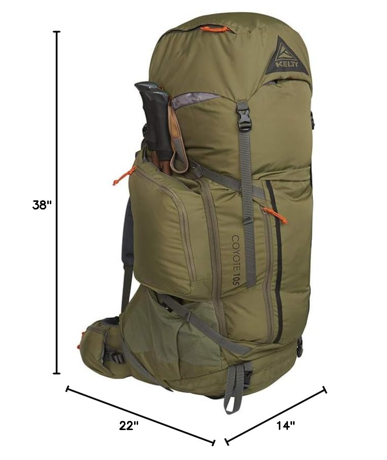 Kelty Coyote water bottle pockets support hydration on the move