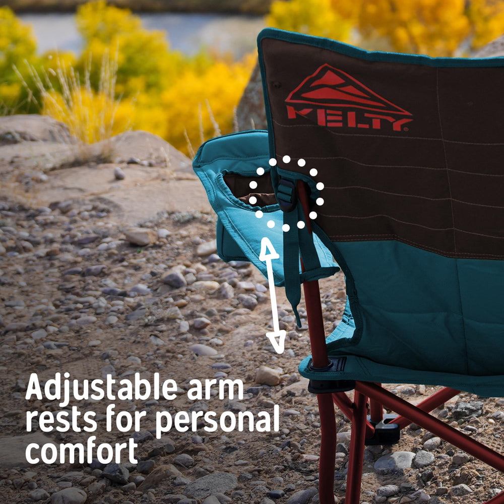 Kelty Deluxe Lounge Chair folded roll tote ready for easy carry.