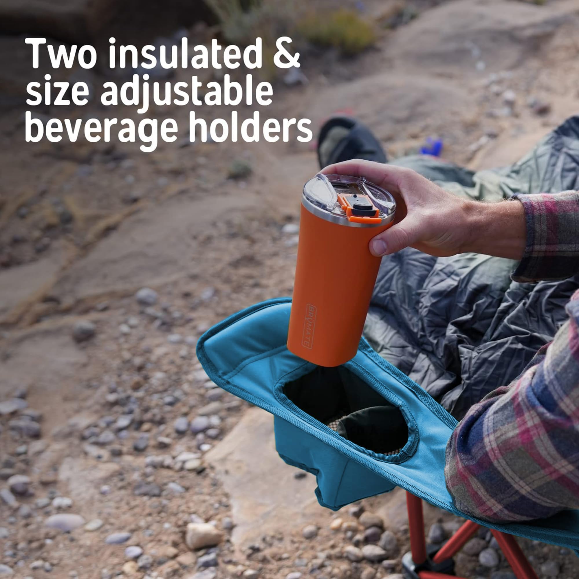 Kelty Deluxe Lounge Chair padded roll storage folds neatly for transport.