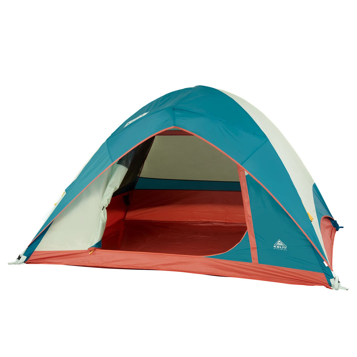 Kelty Discovery Basecamp 4P tent exterior, spacious shelter for group camping.