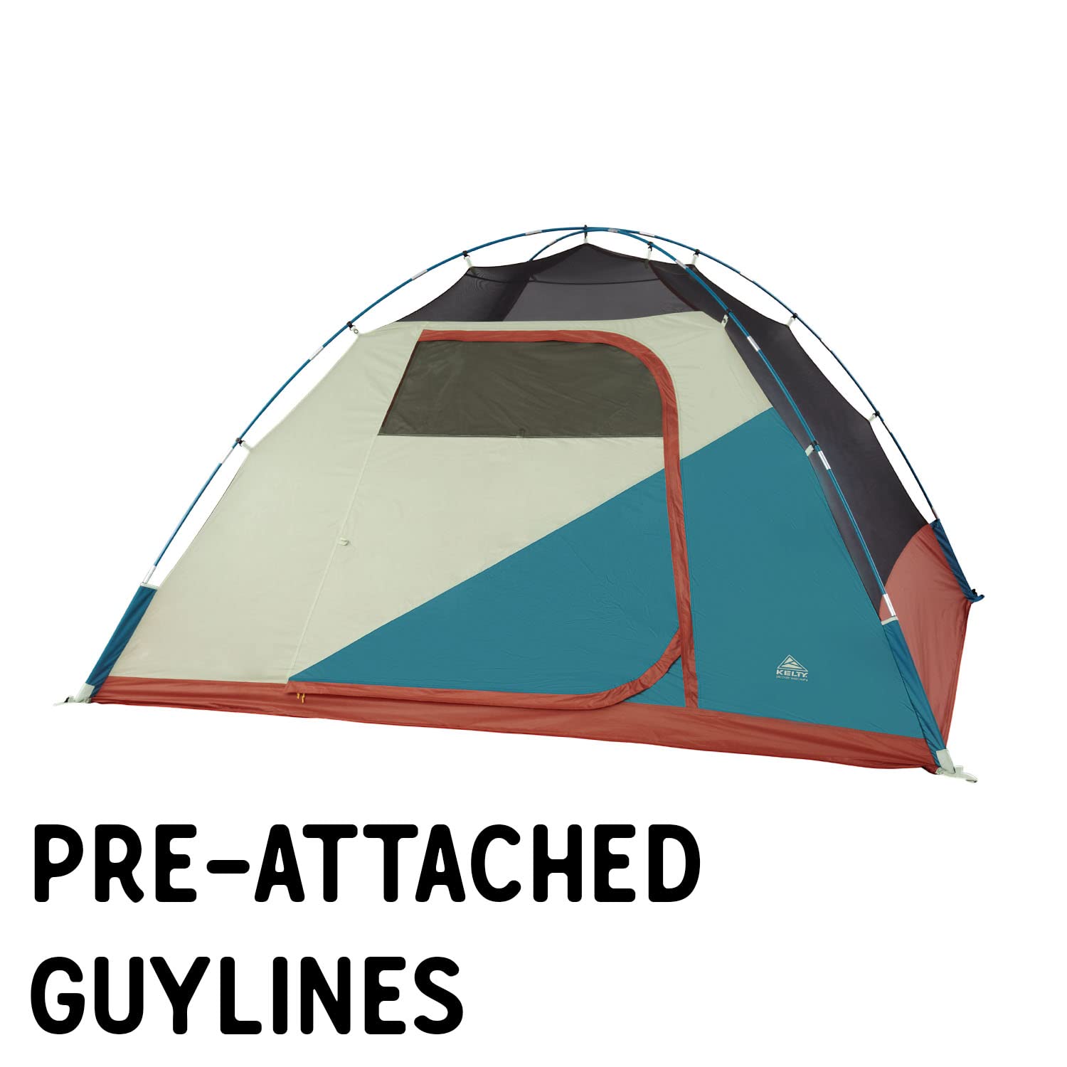 Kelty Discovery Basecamp 6P quickcorners enable speedy setup on uneven ground.