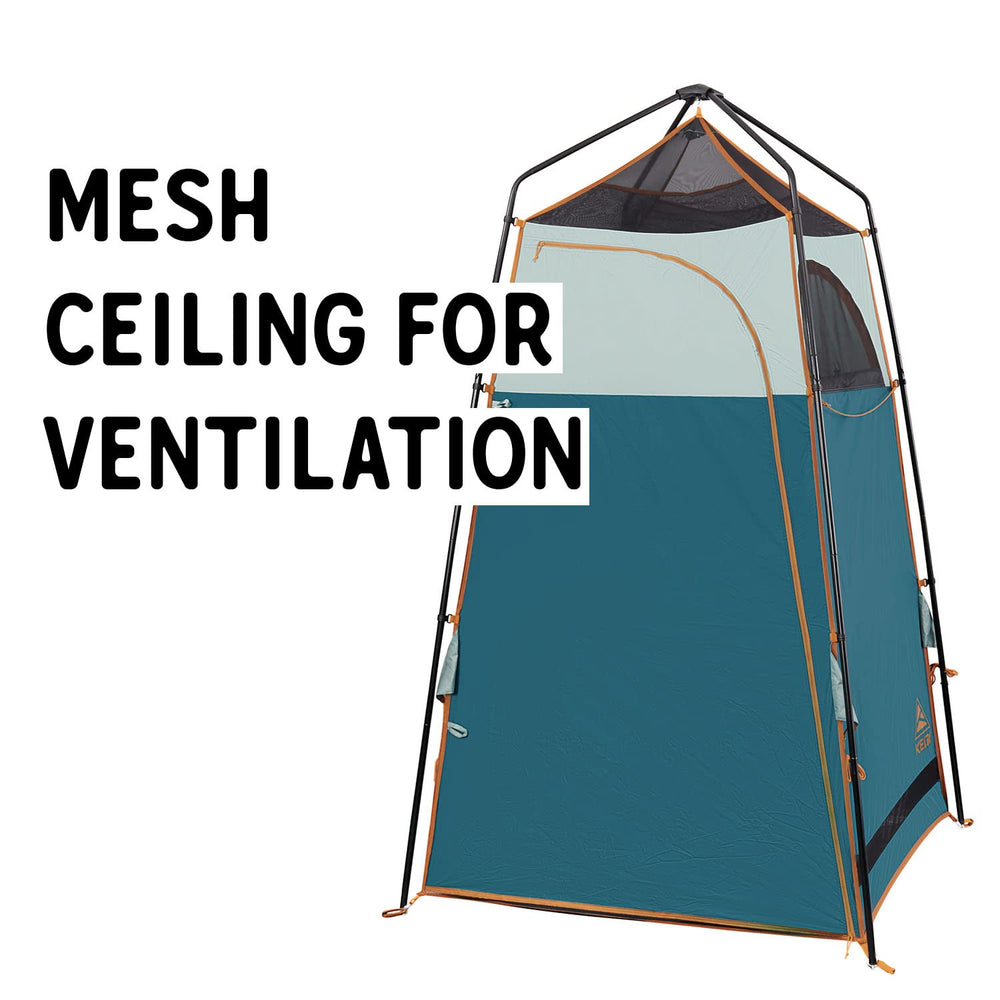 Kelty Discovery H2GO door-entry with large zippered access for easy entry and privacy