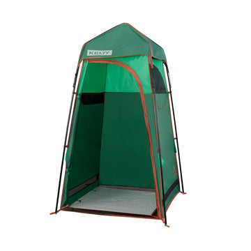 Kelty Discovery H2GO Jelly Bean side view showing private campsite shelter for changes