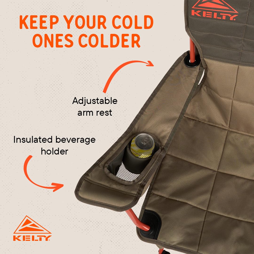 Kelty Essential Chair 600D fabric for durable outdoor use