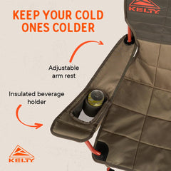 Kelty Essential Chair 600D fabric for durable outdoor use
