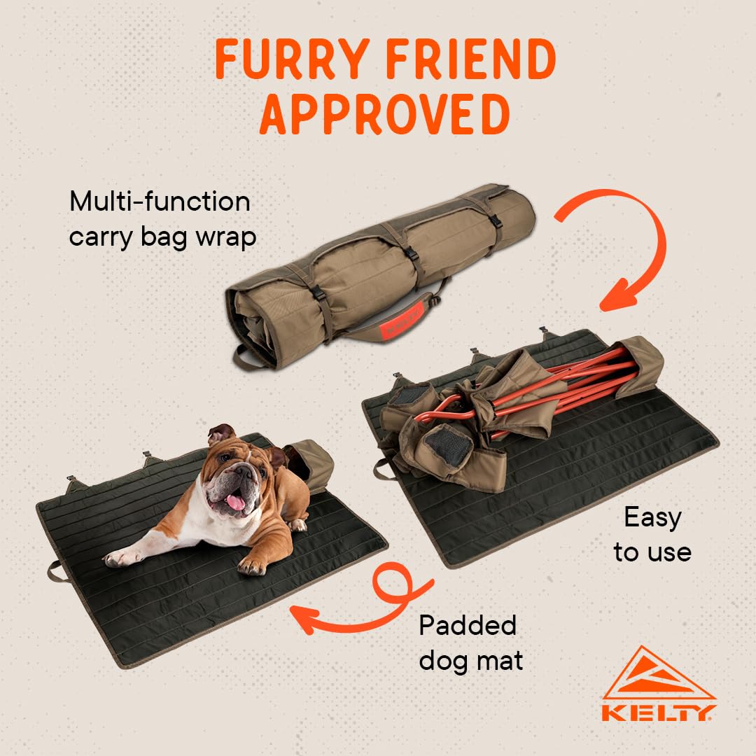 Kelty Essential Chair steel frame supports up to 300 lbs