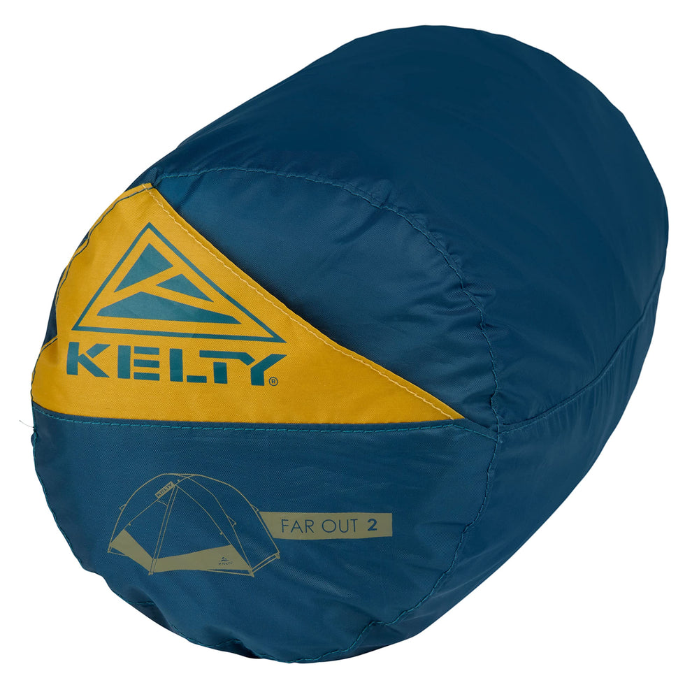 Kelty Far Out shark mouth stuff sack makes packing easier.