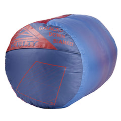 Kelty Galactic Down Blanket 72x55 inches provides ample twin bed coverage.